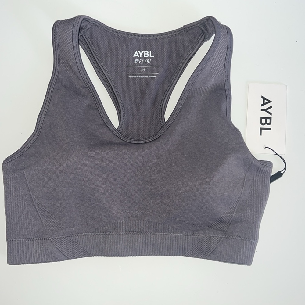 AYBL Balance V3 Seamless Sports Bra in Charcoal Grey - Medium - Picture 3 of 5